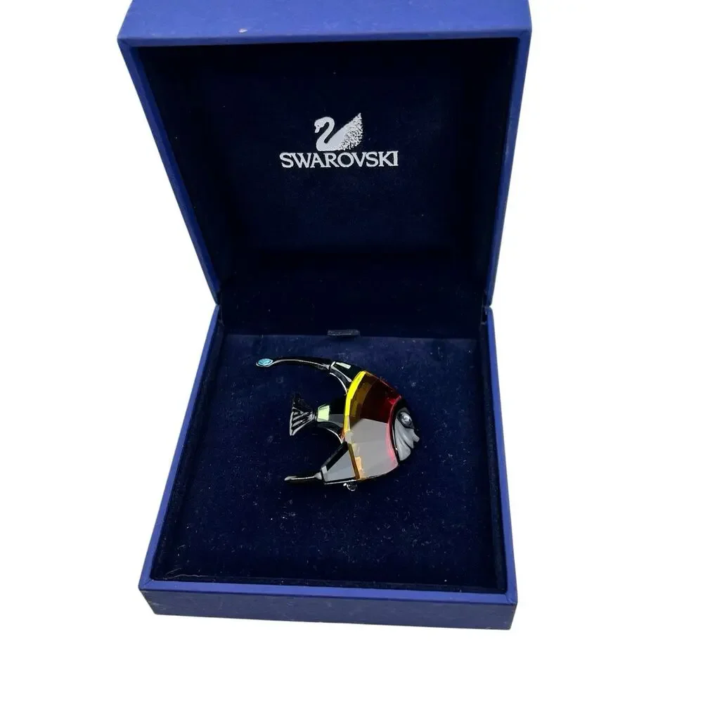 Swarovski Calabar Crystal Angel Fish Brooch NWT $75 #626207